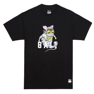 BAIT x Hebru Brantley Flyboy Artist Edition Black Graphic Tee Men’s XL Rare